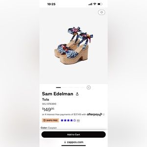 NWT Sam Edelman Tula Platform Sandals 7.5